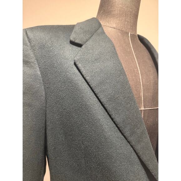 Oxxford Clothes Bauman's Emerald Green Cashmere Suit Jacket Size 42 R JL - Picture 4 of 16